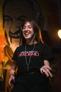 Camiseta Meus Herois Foto Baby look