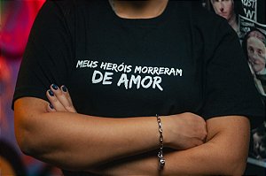Camiseta Meus Herois Foto Baby look