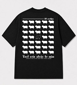 CAMISETA 99 OVELHAS PRETA