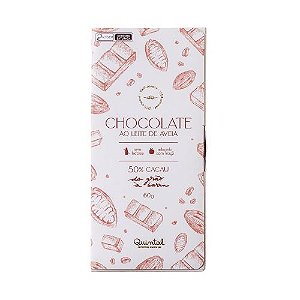 Chocolate ao Leite de Aveia 50% Cacau  + Caixa de Isopor *ENVIO PARA FORA DE GOIÂNIA*