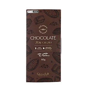 Chocolate 70% Cacau Tradicional 60g