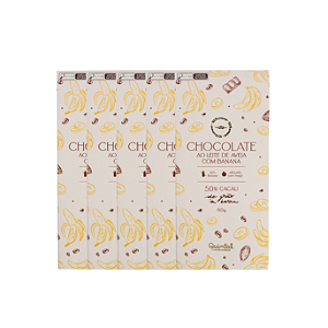 5 Barras de Chocolate Banana 60g