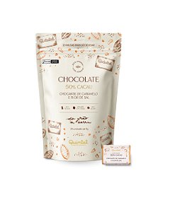 Pouch 20 Tabletes Chocolate ao Leite de Aveia 50% Crocante de Caramelo e Flor de Sal