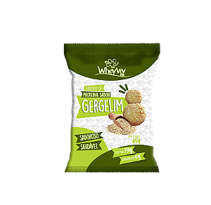 Biscoito Fit de Gergelim com Whey Protein 45g