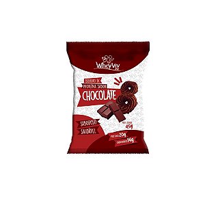 Biscoito Fit de Chocolate com Whey Protein 45g