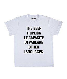 Camiseta Masculina The Beer Triplica Le Capacité Di Parlare Other Languages Funny T-Shirts