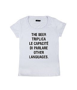 Camiseta Baby Look Feminina The Beer Triplica Funny T-Shirts