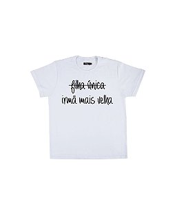 Camiseta Infantil Irmã Mais Velha Funny T-Shirts
