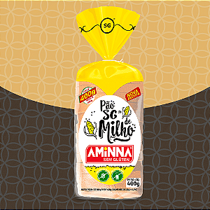 Pão Fatiado de Milho Sem Glúten Aminna, 400g - ID: 153