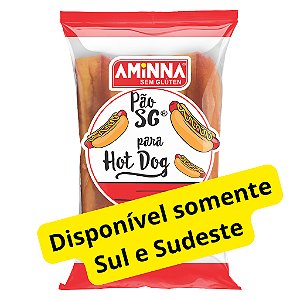 Pão sem Glúten tipo Hot Dog, Aminna, 270g (c/ 3 unidades) - ID: 252