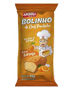 Bolinho do Chef Paulinho Sem Glúten Laranja Aminna, 35g - ID: 206