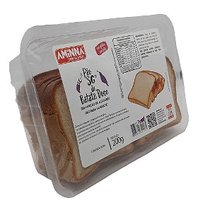Pão em Fatias, de Batata Doce Sem Glúten e Sem Açúcar Aminna, 200g - ID: 218