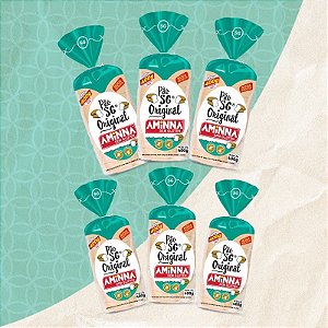 Kit com 6 Pães Aminna sem Glúten Original, 400g - ID: 184