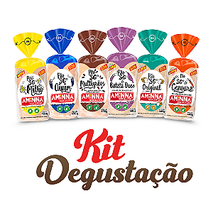 Kit Degustação com 6 Pães Aminna sem Glúten