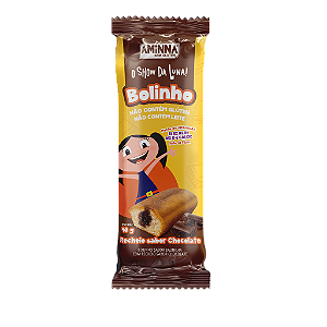 Bolinho de Baunilha com Recheio de Chocolate Sem Glúten Aminna SG - 40 g - ID: 243