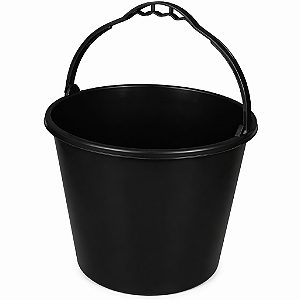 Balde Com Alça Plástica Anatomica 12 litros Preto