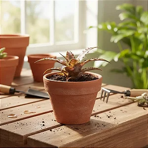 Bromélia Cryptanthus "Cafe au Lait"