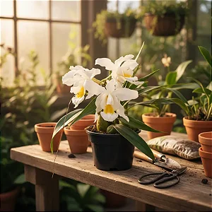 Orquídea Branca de Neve - Coelogyne Cristata