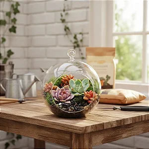 Vidro para Terrário Tipo Bola - Pequeno