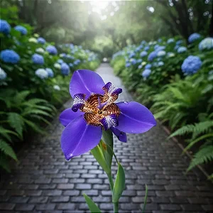 Neomarica candida coerulea ou Iris da Praia Azul