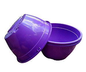 Vaso Roxo Tipo Cuia (3 un)