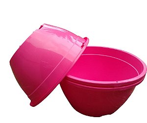 Vaso Pink Tipo Cuia com Borda (3 un)