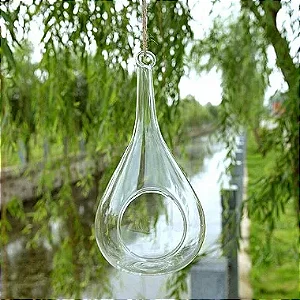 Vidro Formato Gota para Terrários PROMOÇÃO - PEQUENO