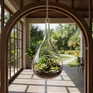 Vidro para Terrário Tipo Gota