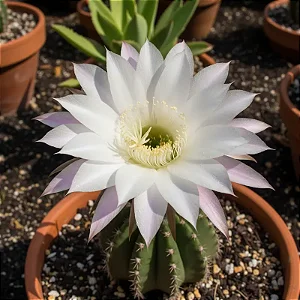 Kit Cactos – Echinopsis eyriesii, Lobivia arachnacantha e Mamillaria elongata