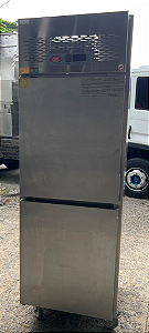 REFRIGERADOR VERTICAL 02 PORTAS - INOX/INOX  304 - COZIL- SEMINOVO