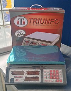 Balança Computadora 15/30kg Tripla Escala Bateria MAX DST-30-C-T-B Triunfo