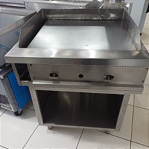 CHAPA SEM MARCA A GAS 800x770x350mm - LISA - COM ESPELHO TRASEIRO