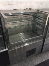 VITRINE REFRIGERADA EM INOX AUTO SERVIÇO MACON 1000x700x1250MM SEMINOVA