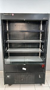 ESTUFA AUTO SERVICO FRIA ALTA PRETO-1200X700X2100MM C/ CORTINA RETRATIL - SULFISA - 220V - S161018 - SEMINOVA
