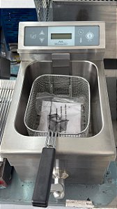 FRITADEIRA ELÉTRICA INDUÇÃO 8L - 220V - SIRMAN - ITALIA 300x440x415 MM - PESO 12.2 INOX 304 INT E 430 EXT