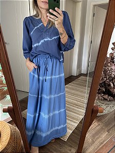 Bata Tie Dye Azul