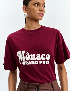 T-shirt Mônaco Bordeaux