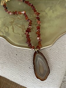 Colar Praia da Serraria Âmbar