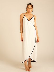 Vestido Transpassado Serena Off-White