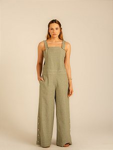 Macacão Salopete Sensatez Verde Oliva