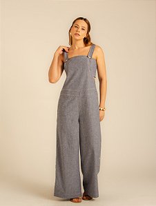 Macacão Salopete Sensatez Marinho Mescla