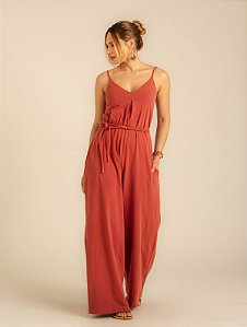 Macacão Pantalona Energia Terracota