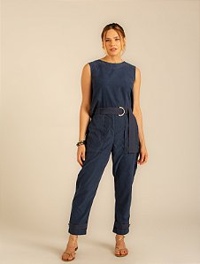 Calça Faixa Alfa Marinho