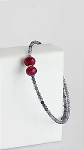 Pulseira Amar Iolita Rubis