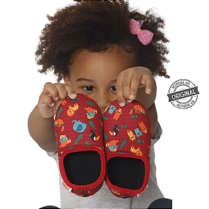 AKINO INFANTIL ANIMAIS - Sapatilha neoprene 100%original