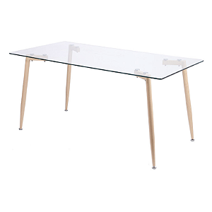 Mesa com tampo de vidro IEB 0143