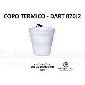 COPO TERMICO IMPRESSO CAFE 120ML 40X25 DART 120J4G