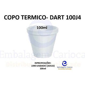 COPO TERMICO 100ML 40X25 DART 100J4