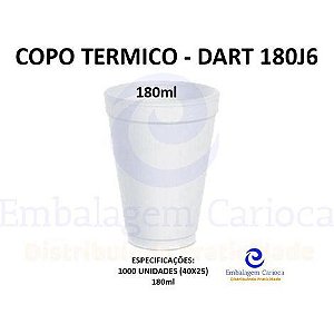COPO TERMICO 180ML 40X25 DART 180J6