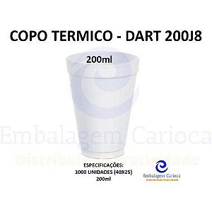 COPO TERMICO 200ML 40X25 DART 200J8